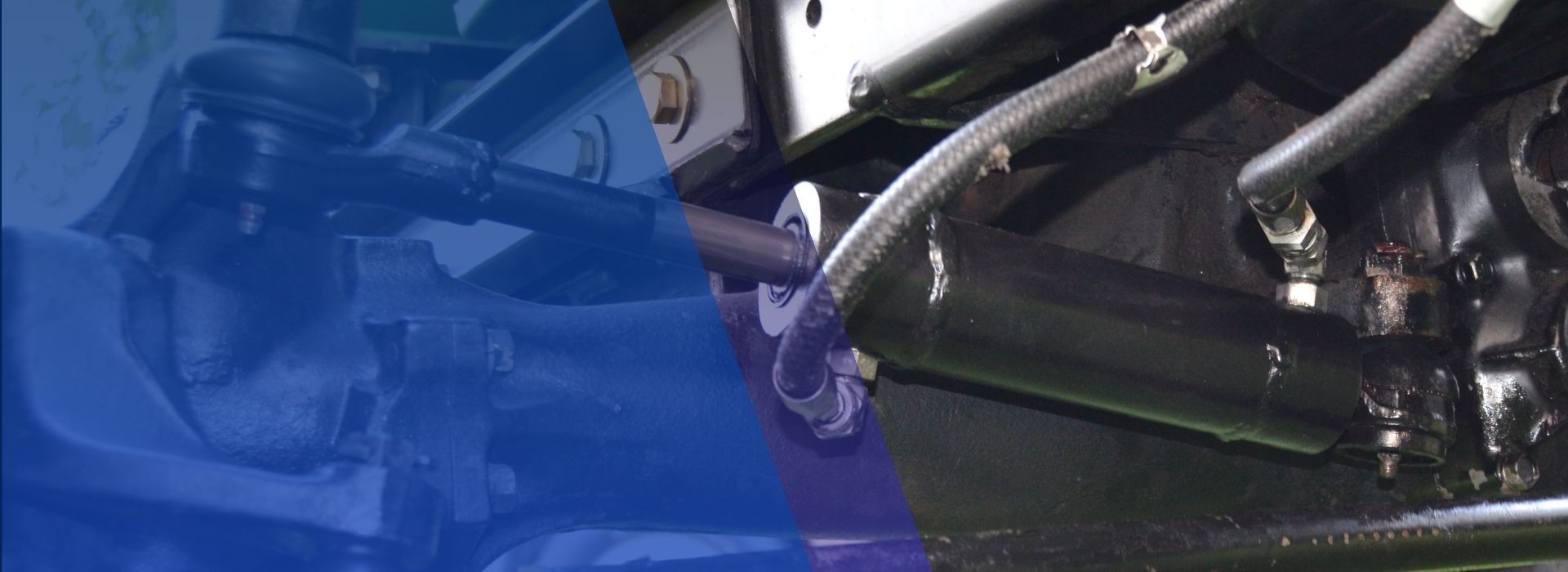 Hydraulic steering cylinders installed on vehicle front axle