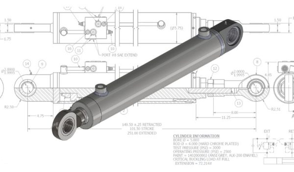 diagram of a hydraulic cylinder Topa
