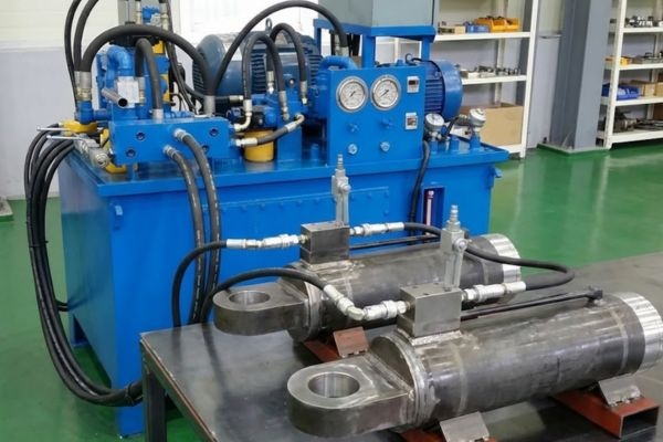 hydraulic cylinder leakage test