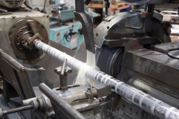 polish hydraulic cylinder rod