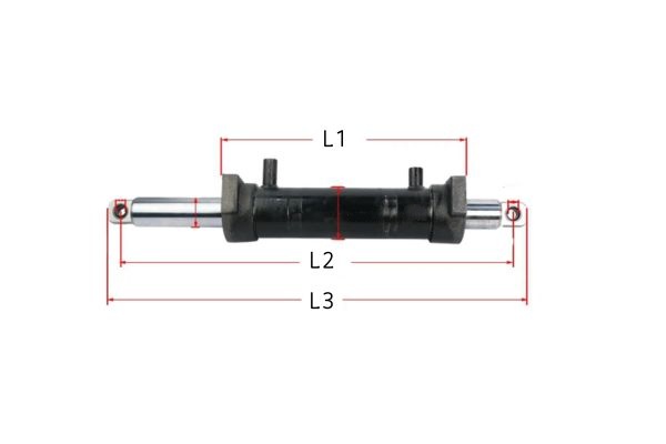 Hydraulic steering cylinder size