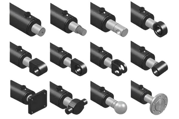 Hydraulic cylinder mounting option types