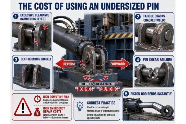 Loose Pin Cause Hydraulic Fluid Leaks