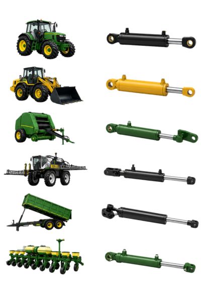 Agricultural hydraulic cylinder function mapping