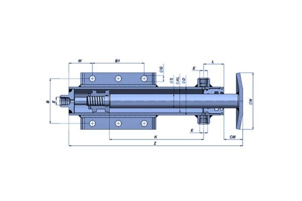 Ductile iron piston for stabilizer hydraulic damper cylinder